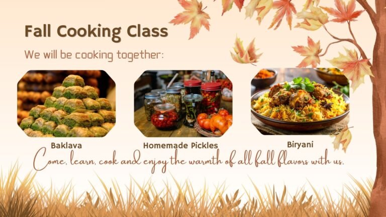 Fall Cooking Class
